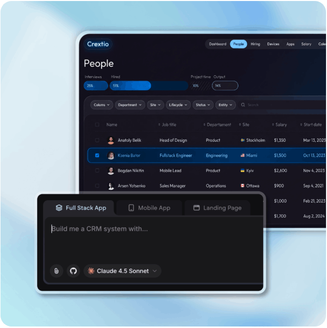 Design your CRM by describing it. Skip the setup